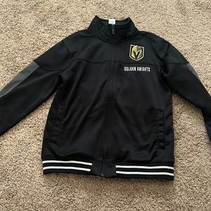 golden knights nhl zip up sweatshirt size youth medium